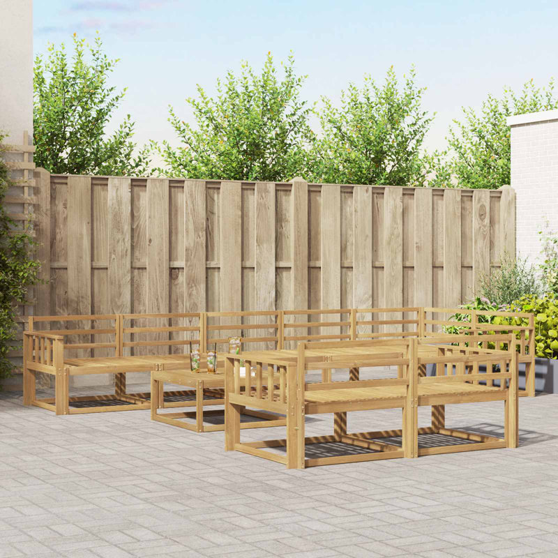  Outdoor Sofa Set 9 pcs Garden Seating Patio Furniture Backyard Lounge