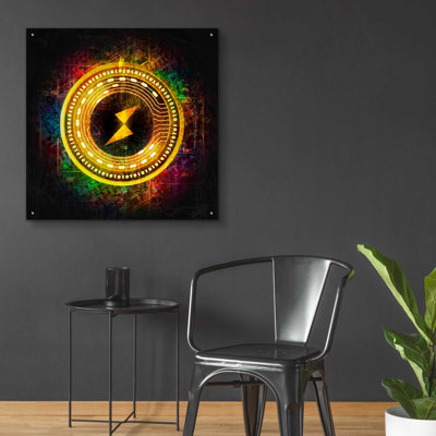«Thorchain Better Than Gold», art mural en verre acrylique