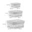 Innoteck Essentials Wicker Storage Baskets with Cloth Lining(Set of 3) - Black