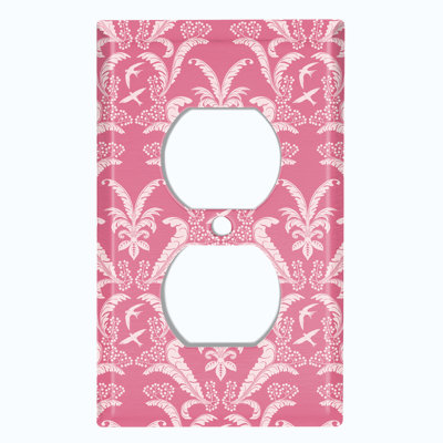Patterned 1 - Gang Duplex Outlet Standard Wall Plate