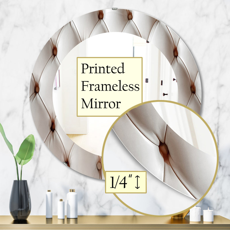 Miroir mural moderne et contemporain, H 31,5 po x l po