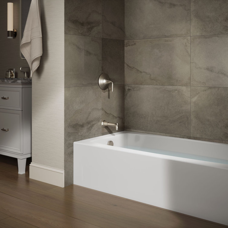 Entity 60" X 30" Alcove Bath with Integral Apron and Integral Flange
