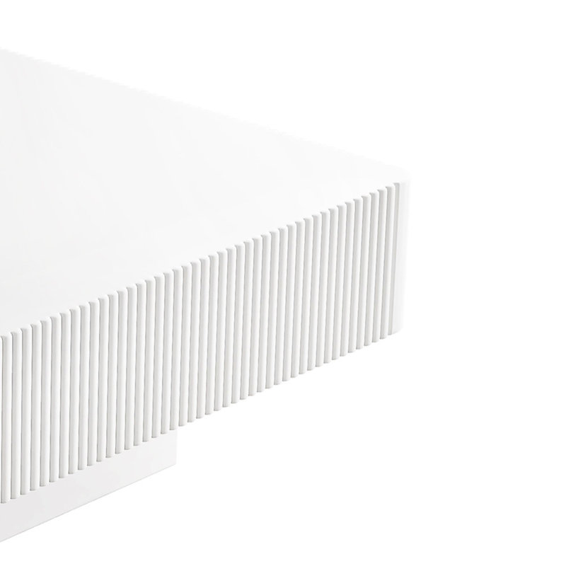Table basse carrée, Blanc