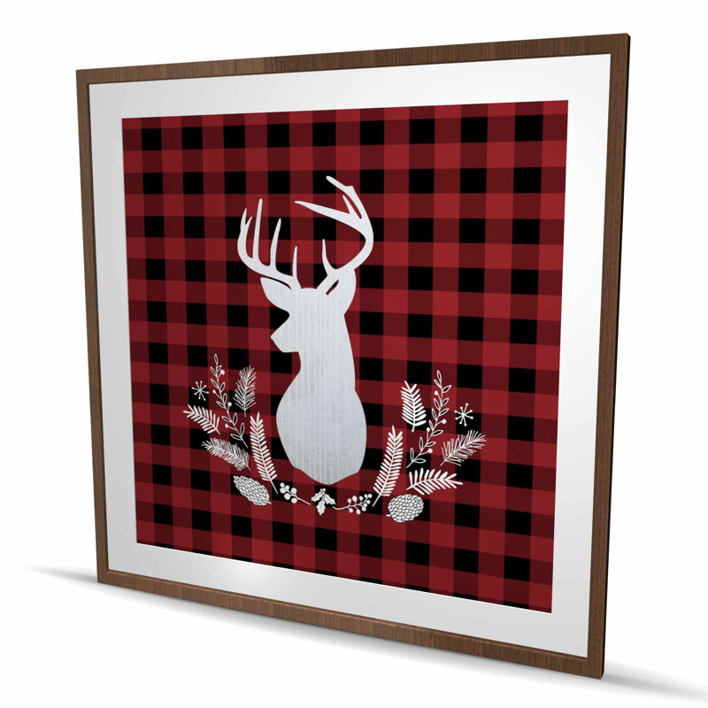 Motif de chevreuil à motif écossais - Fêtes | Décoration intérieure