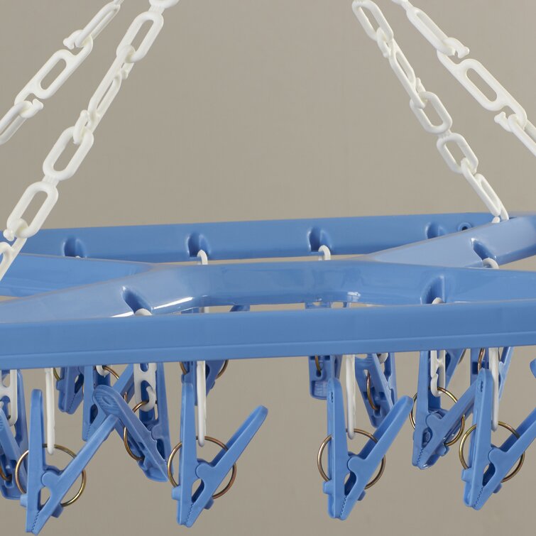 Baby hanger Plastic Laundry Hanger with Clips, Foldable Clip