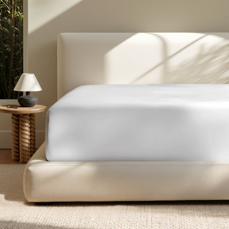 Extra Deep Microfiber Fitted Sheet, King Fitted Sheet, Cloud Gray
