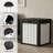 50 Gallon All-Weather Waterproof Resin Lockable Deck Box(Black And White)-123759391