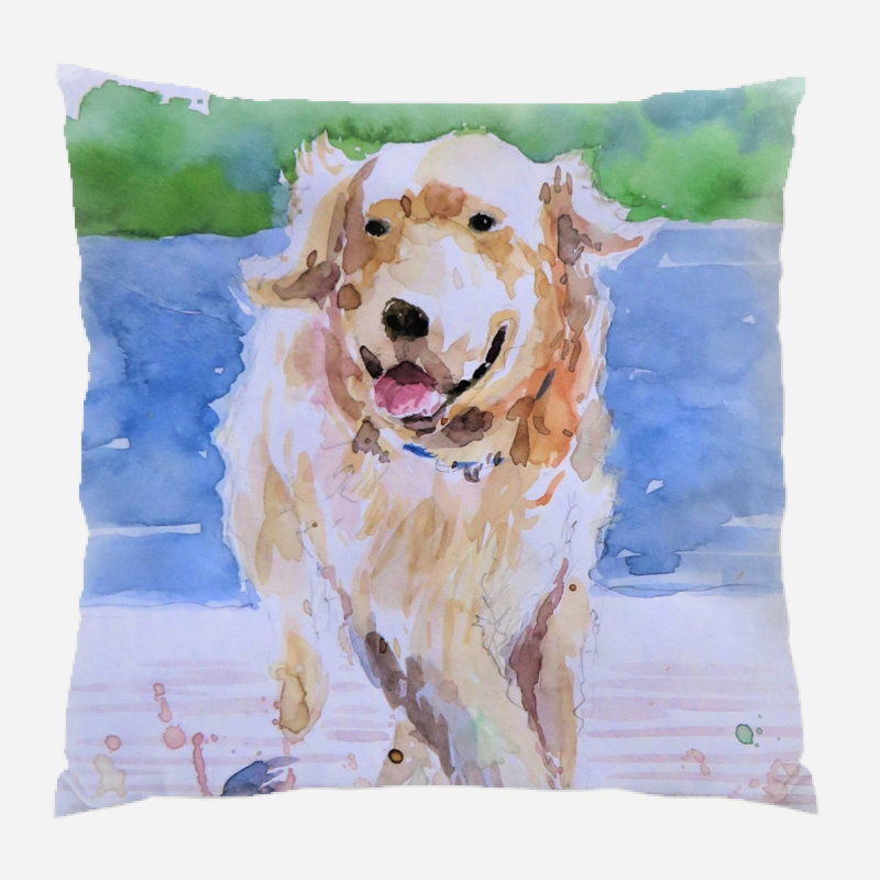 Coussin de course pour chien Dyess, Microsuède, Intérieur