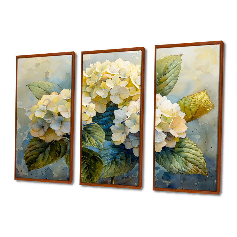 «Garden of Life Hydrangea II - Hydrangea», ensemble de reproduction d'art mural, H 28 po x l 36 po x P 1 po