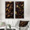 Cacao Baroque Bean - Ensemble de 2 reproductions d'art sur toile Cacao