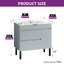 Basant 36" Freestanding Bathroom Vanity with Ceramic Top-468878239