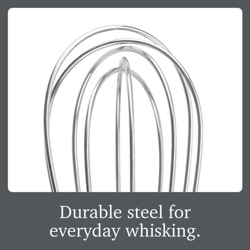 Tovolo Elements Mini Whisk in Stainless Steel for Coffee, Small Bowls, and Baking
