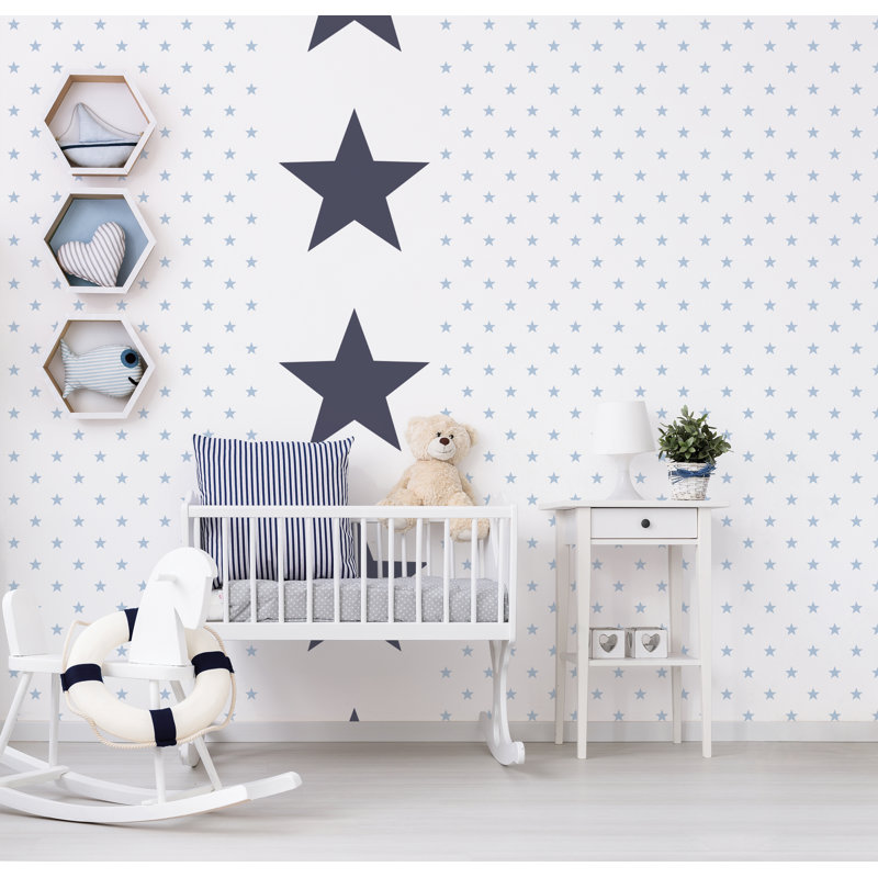 10m x 53cm Matte Wallpaper Roll, Navy Blue