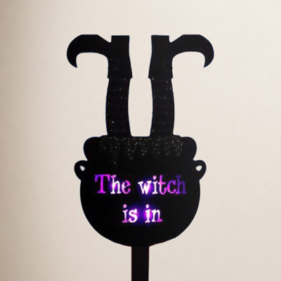  36 in. LED Prelit Witch Legs Light Stake Yard Decor