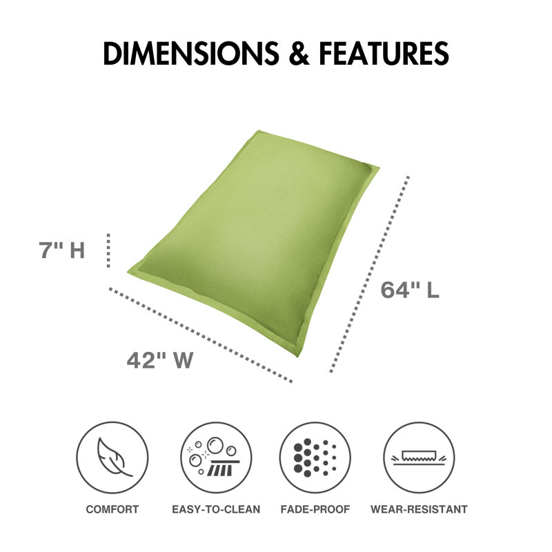 Flotteur en polyester pour piscine extérieure, 100 % polyester vert