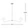 2 - Light Steel Dimmable Linear Chandelier