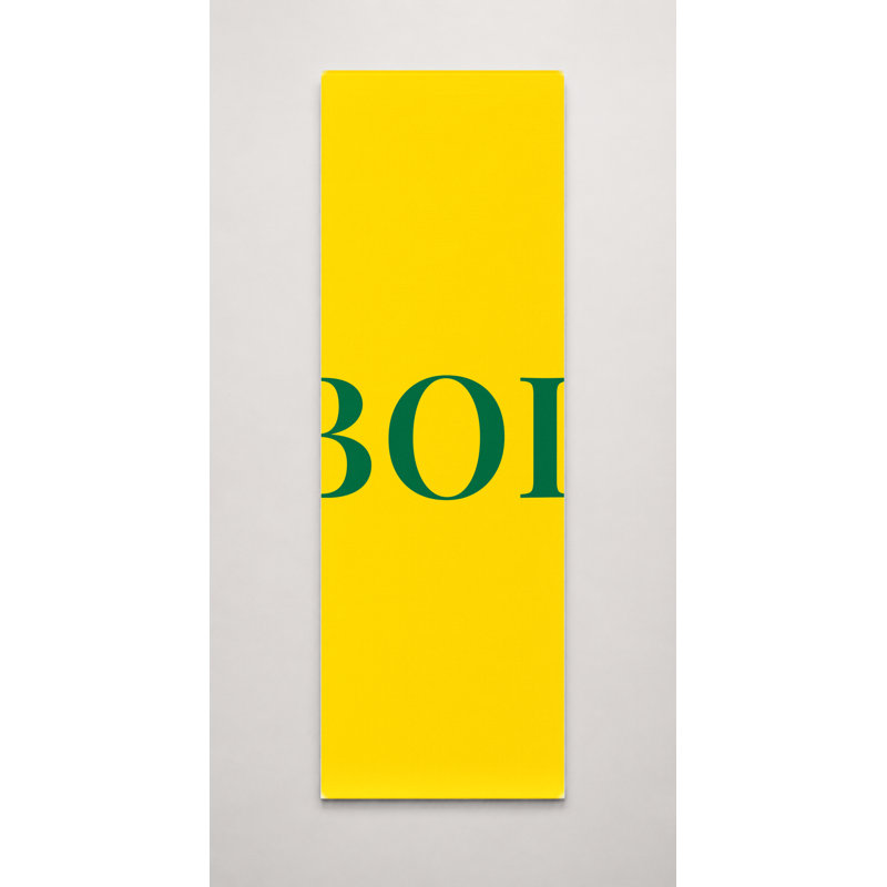 Monogramme de diamant de luxe bolivien, rouge, jaune, vert, art mural sur toile, H 30 po x l 10 po
