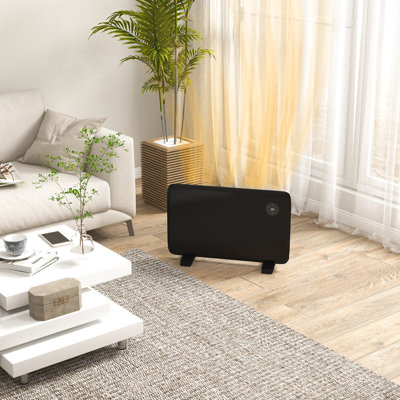 Corra Electric Convector Heater, Quiet Space Heater w/ LED Display, Black