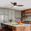 Alrahman 42-inch Flush Mount Farmhouse Ceiling Fan with LED Lights-604815322