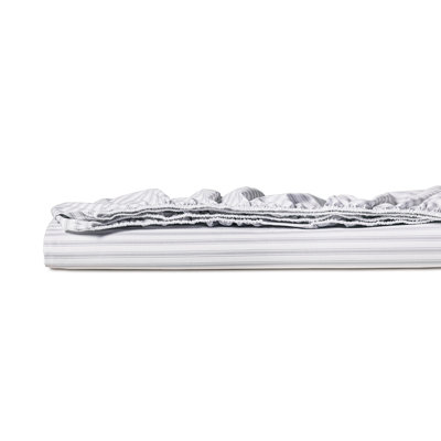 Blass Ticking Egyptian Cotton Percale Striped Fitted Sheet