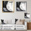 «Black and Gold Harmony Of Marble II», reproduction sur toile abstraite en marbre-1177856113-1177856110