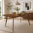 Carson Carrington Natural Walnut Extension Leaf Dining Table