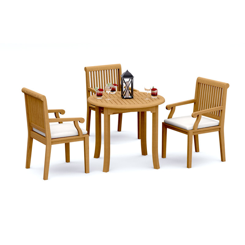 Ensemble repas d'extérieur rond Sack, 3