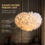 Lustre moderne à 3 lumières en plumes blanches romantiques avec de véritables plumes d'oie pour plafonnier semi-encastré 18 pouces