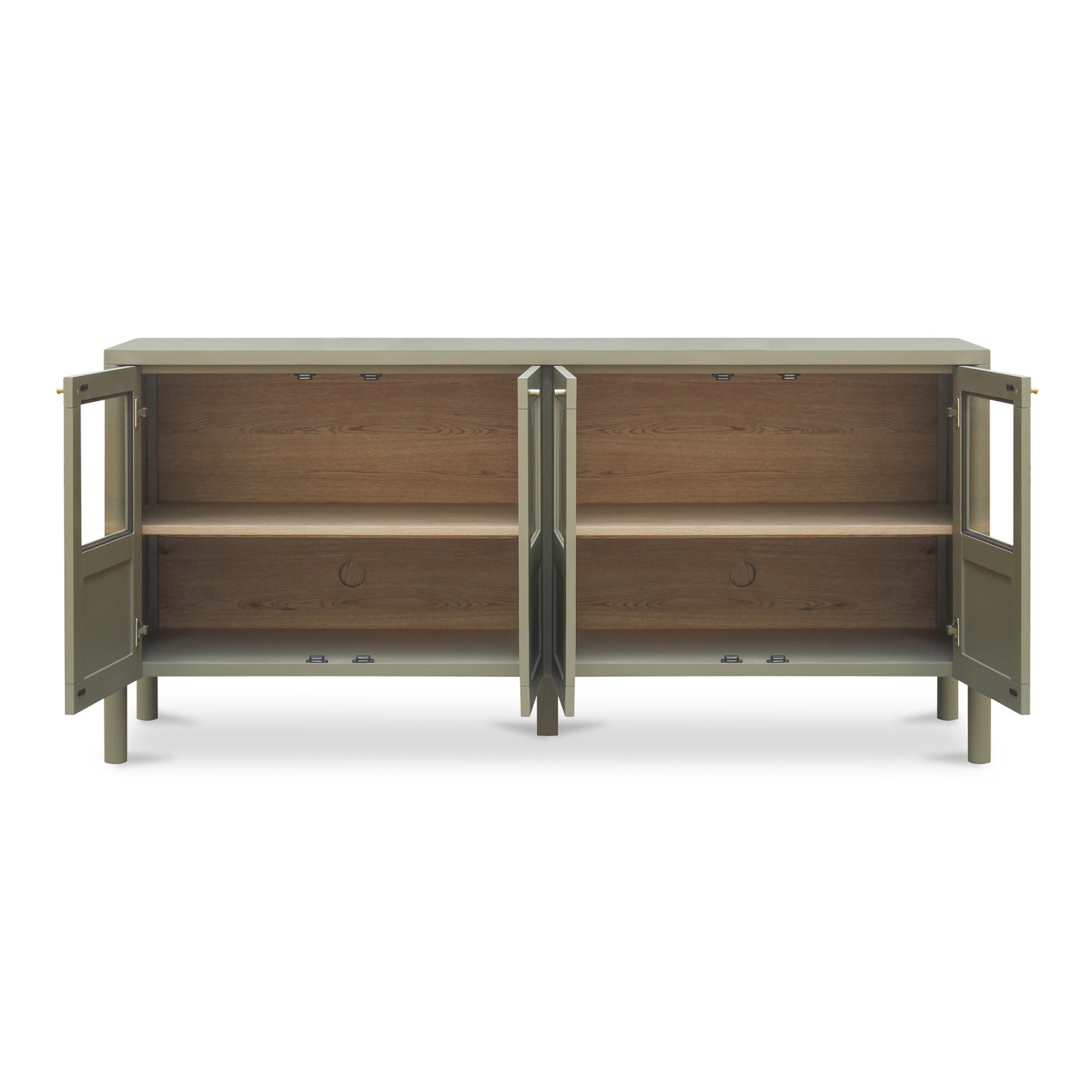 Solid Pine Sideboard, Green