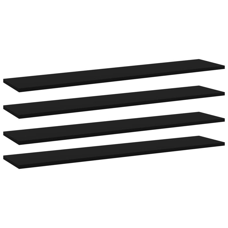 Floating Shelves Wall Shelving Wall Mounted Shelves Display Wall Units, 0.6"  H x 39.4" W x 7.9" D, Black