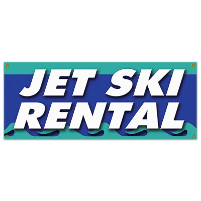 JET SKI RENTAL Banner Sign