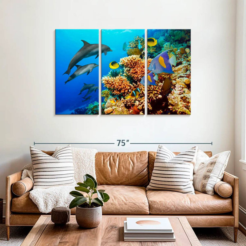 Brampt Reef Sea Life, 36" H x 57" W