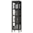63"H 3-Sided Glass Display Cabinet With Adjustable Shelf-32105583