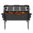 Portable 15'' H x 20'' W Steel Charcoal Outdoor Fire Pit with Grate for Camping