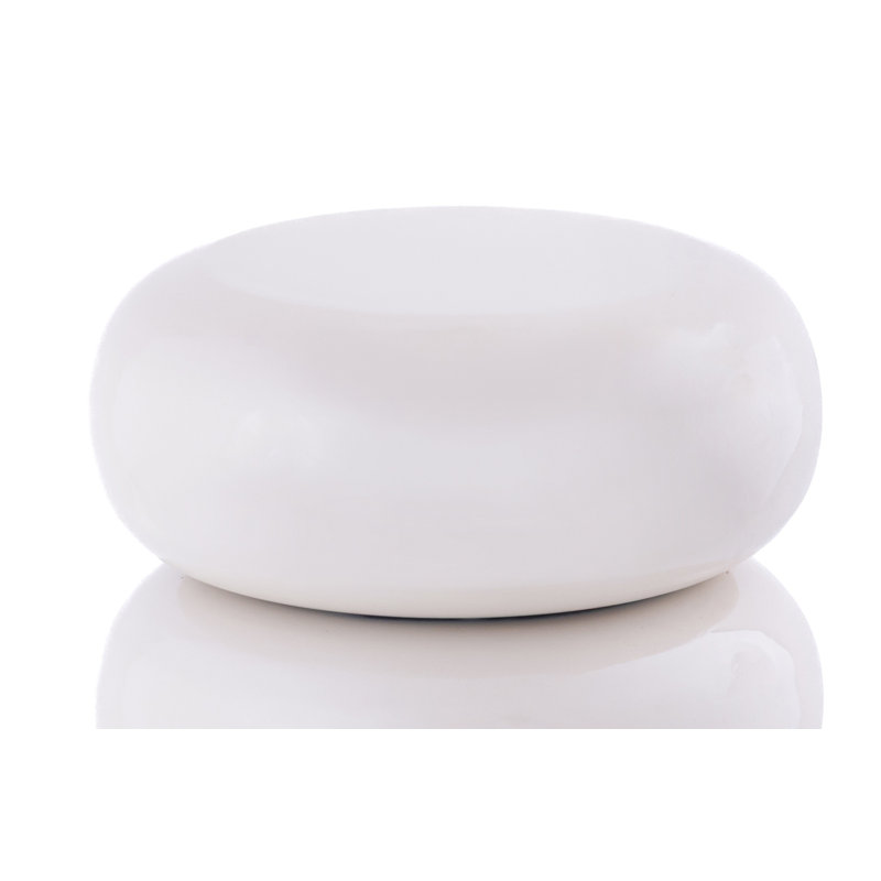 Iron White Stool Glossy