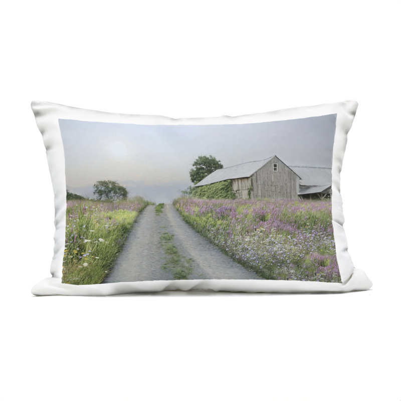 Coussin d'extérieur imprimé Lavender