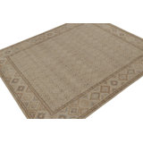 Distressed Homage Hand Knotted Wool Animal Print Area Rug