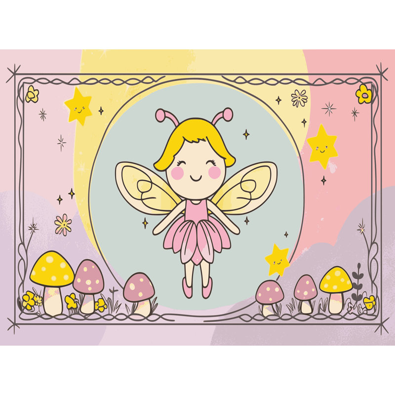 Tapis fantaisie Zoomie pour enfants Zoomie, Rectangulaire 2 pi x 3 pi