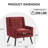 Tufted Upholstered Wide Back Armchair-582471471