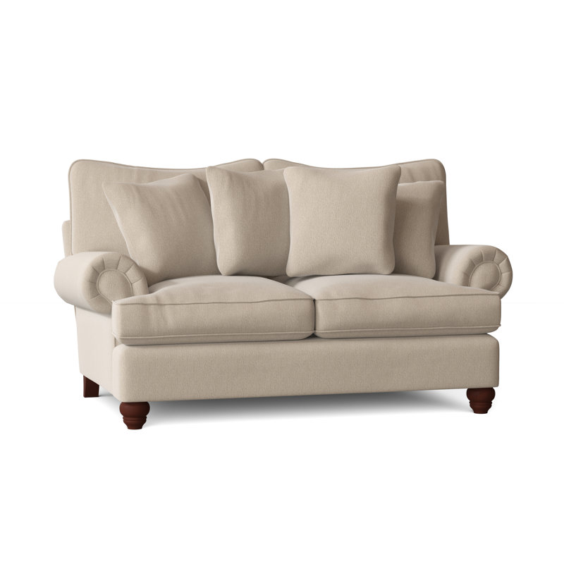 Woodburn Loveseat, Aberdeen 9 Brown Velvet, Manhattan, No