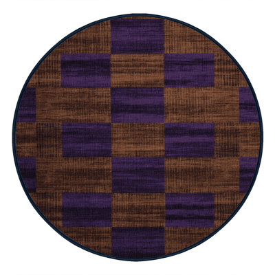 Tapis mauve lavable à la machine