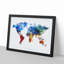 Abstract Map of the World - Picture Frame Painting Print on MDF-55640891-55640892