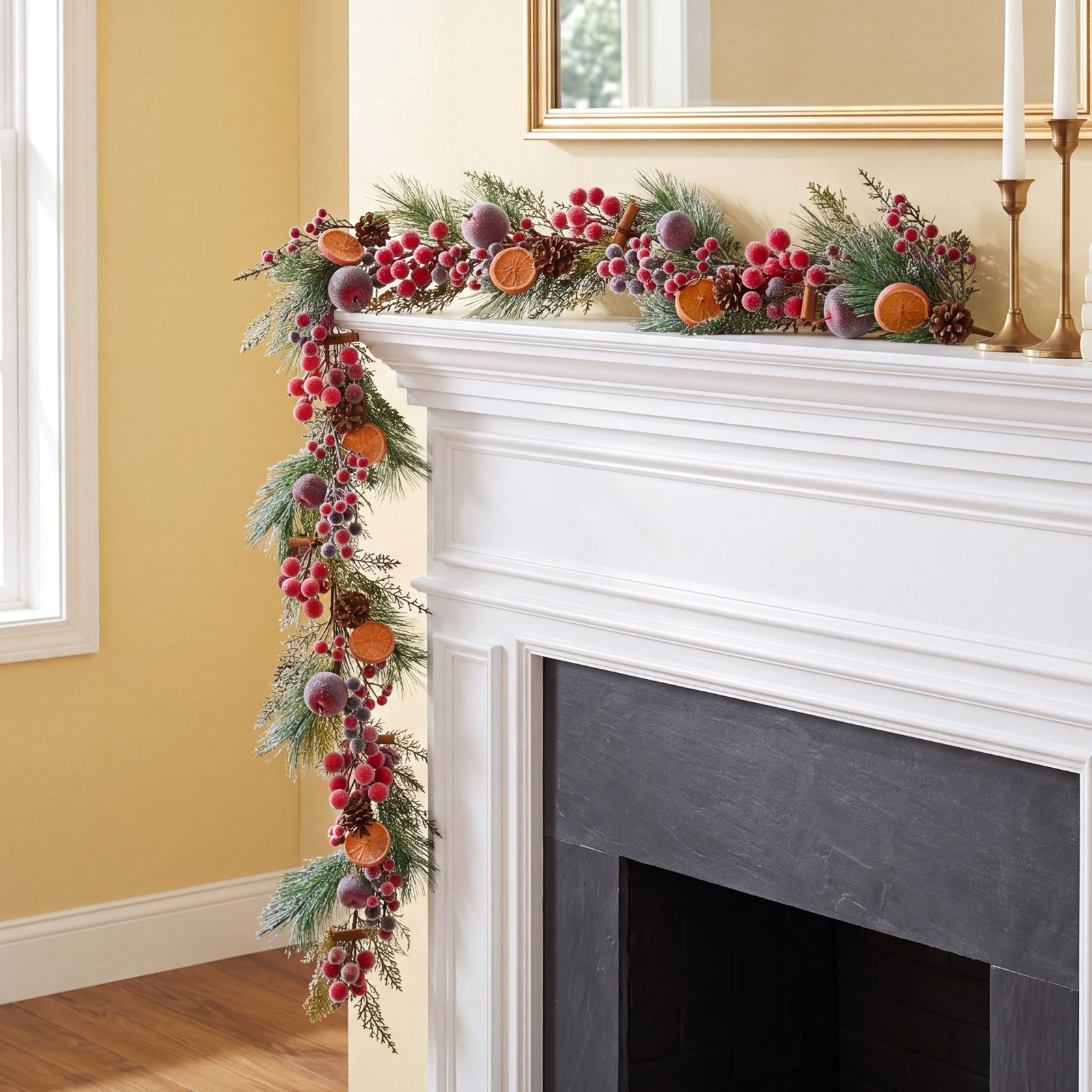 48" Beaded Fruit Garland