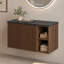 Meuble-lavabo mural de 122 cm (48 po) avec comptoir, fini noyer, en bois d'ingénierie, sans lavabo.-125086311-135381152