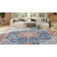 Tapis oriental bleu / rouille Deblois-1875545251