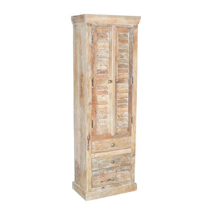 Armoire à portes persiennes Bayside, Natural