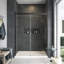 Porte de douche coulissante sans cadre Madeline, verre givré de 5/16 po, l 56-60 po x H 60 po, installation à gauche-69322947