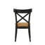 Ensemble de 2 chaises d'appoint en cuir brun Hillary