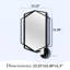 Miroir mural Hexagon-1905795164