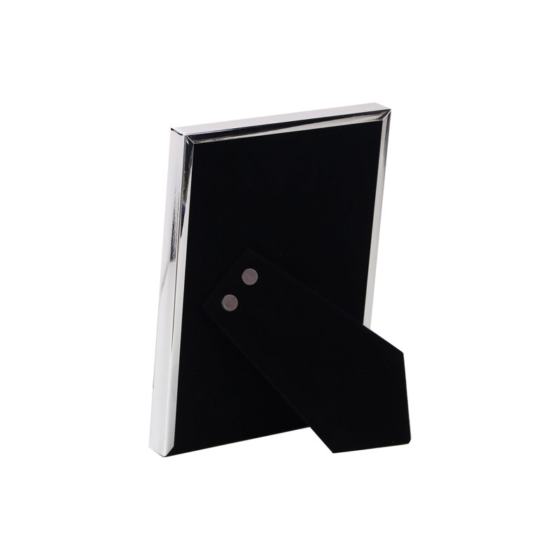 Cadre photo en métal, Argent, 5 po x 7 po